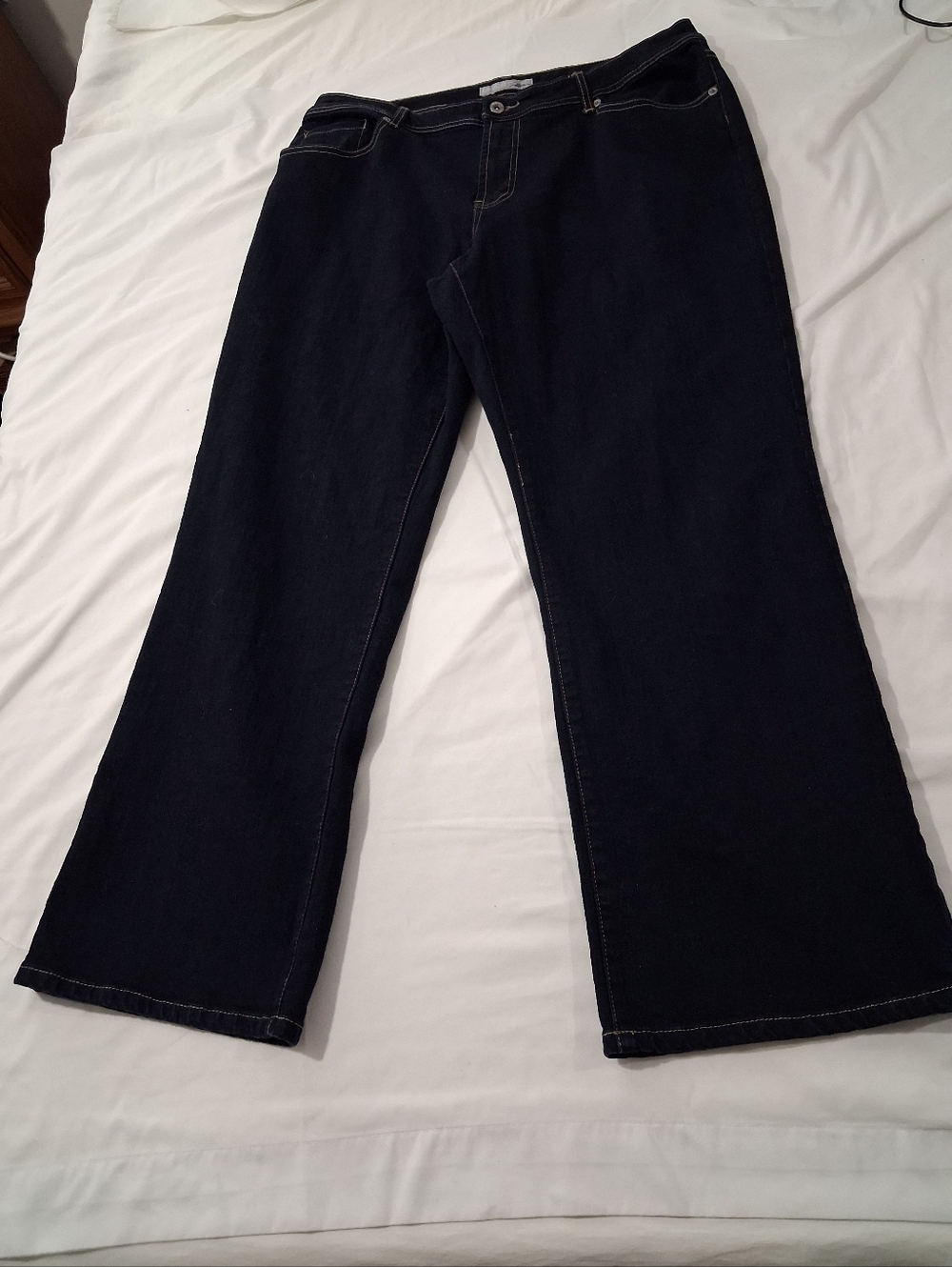 Chico's Deep Indigo Wide-Leg Jeans Size 3